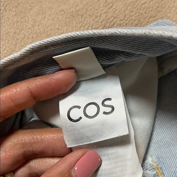 COS Women's Facade Light Wash Straight-Leg Jeans 31 - Picture 5 of 9